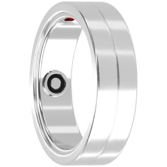 Anillo Inteligente Maxcom MR100 Talla 10/63/ Ø20.1mm/ Notificaciones/ Frecuencia Cardíaca/ Plata