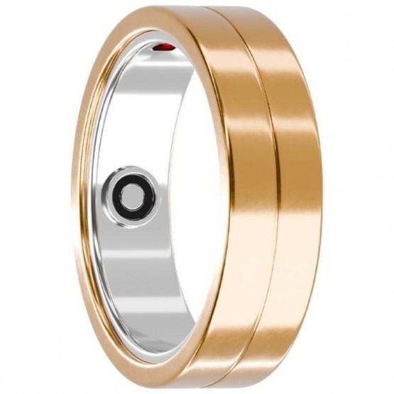 Anillo Inteligente Maxcom MR100 Talla 8/57/ Ø18.2mm/ Notificaciones/ Frecuencia Cardíaca/ Oro